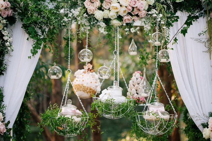 Suspended Candy Buffet