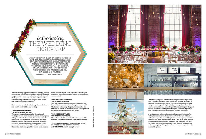 Stylists and Designers - Wedding Styling Handbook