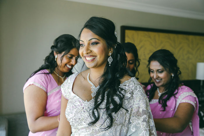 Bride in Saree