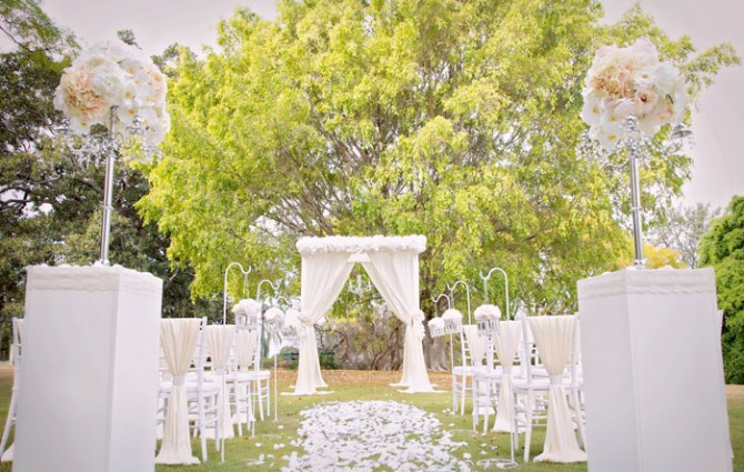 White Wedding Ceremony