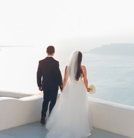 Destination Wedding in Santorini Photography by David Campbell