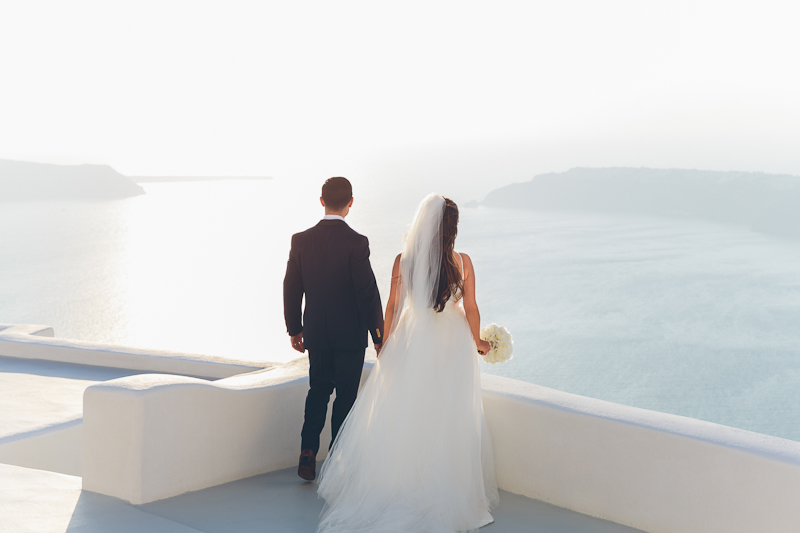 Destination Wedding in Santorini Photography by David Campbell