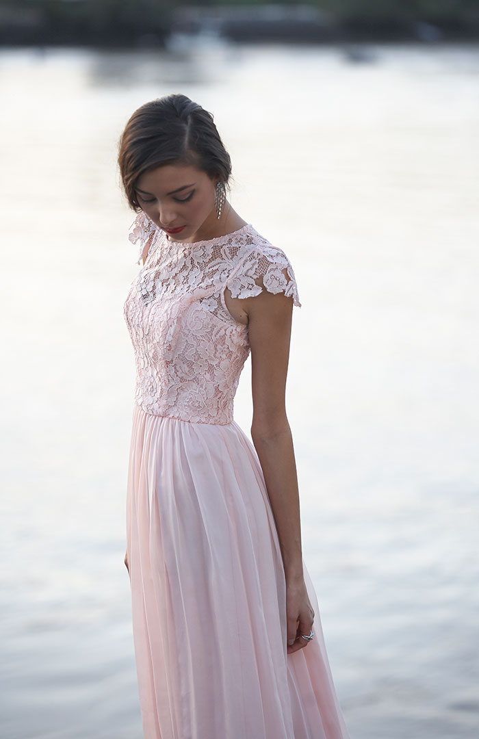 Tania Olsen Designs Pink Bridesmaid Dress