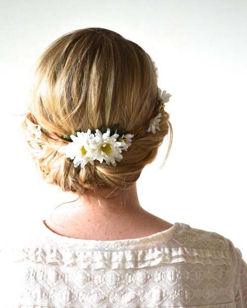 Wedding Hair Flower Ideas 11