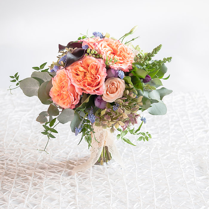 Pretty Wedding Bouquet by Basia Puchalski Floral Design