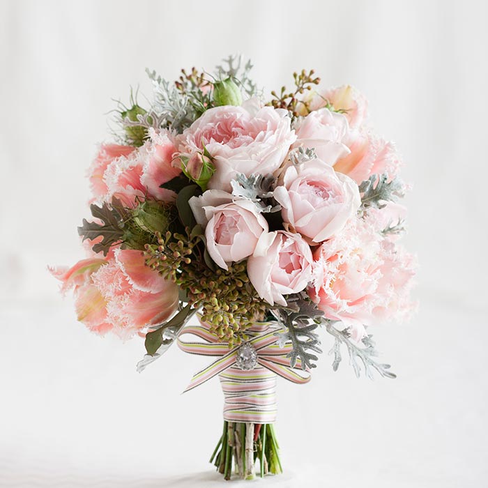 Pretty Wedding Bouquet by Ivy and Rose