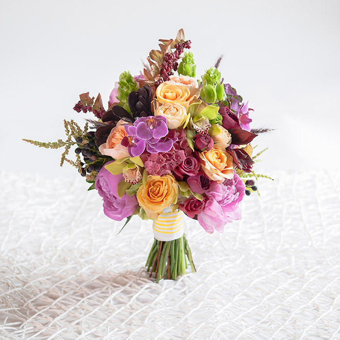 Pretty Wedding Bouquet by Lilly Pad Flowers and Formals