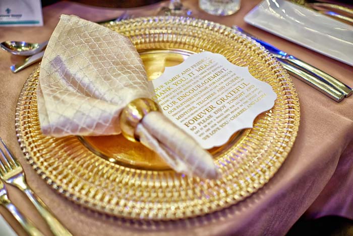 Gold Wedding Charger Plate