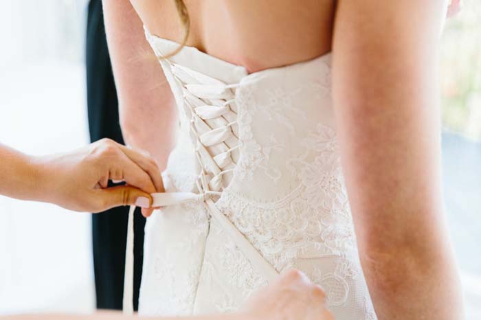 Lace up Wedding Dress
