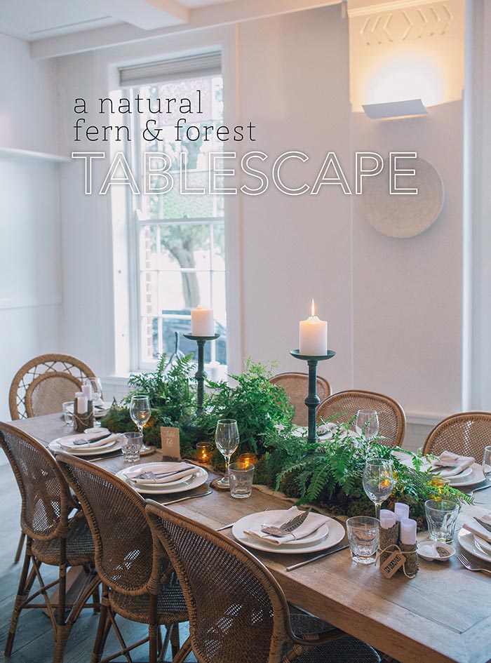 Fern and Forest Table Scape