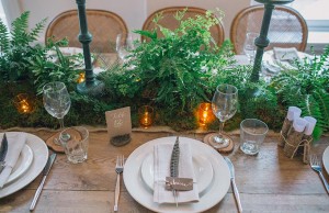 Natural Fern & Forest Tablescape