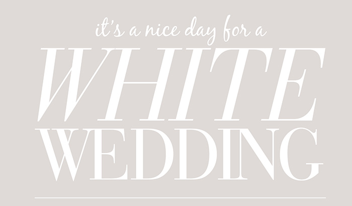 White Wedding Fashion Editorial