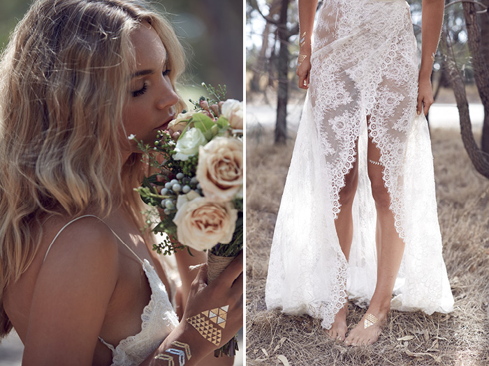 Wedding Flowers and Lace