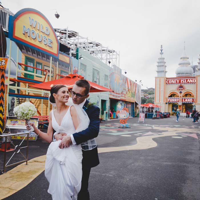 Elle and Tyson - Sydney Luna Park Wedding Photos
