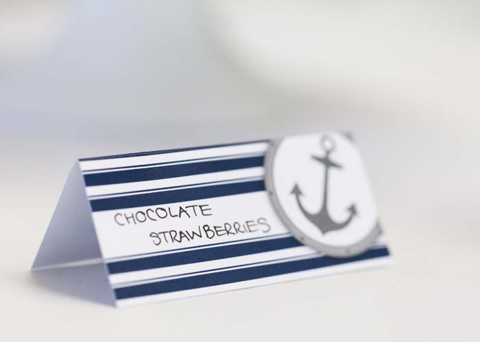 Nautical Weding Place Cards
