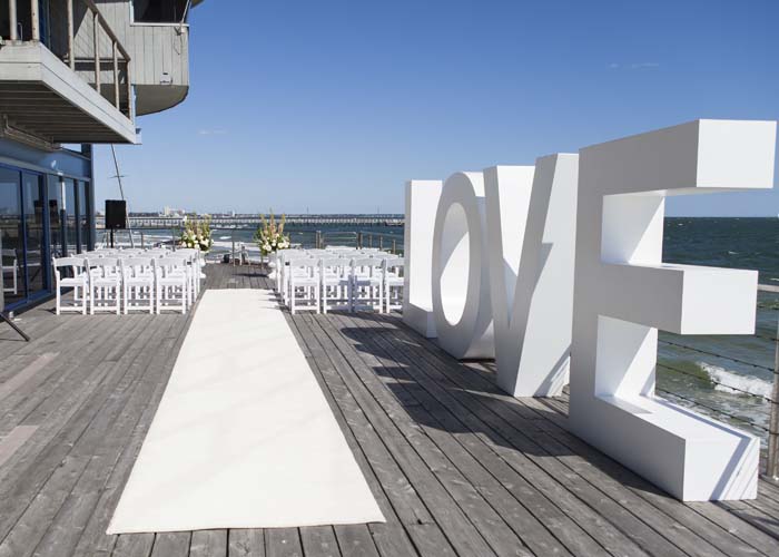 Outdoor Wedding Ceremony at Port Melbourne Yacht Club