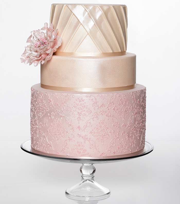 Glistening Gold Wedding Cake Inspiration