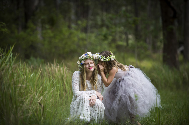 The Bride and the Flower Girl