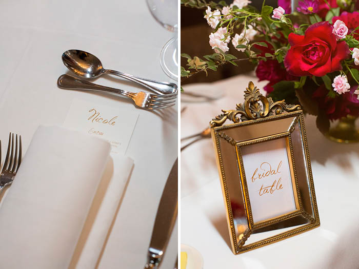Wedding Table number and place cards