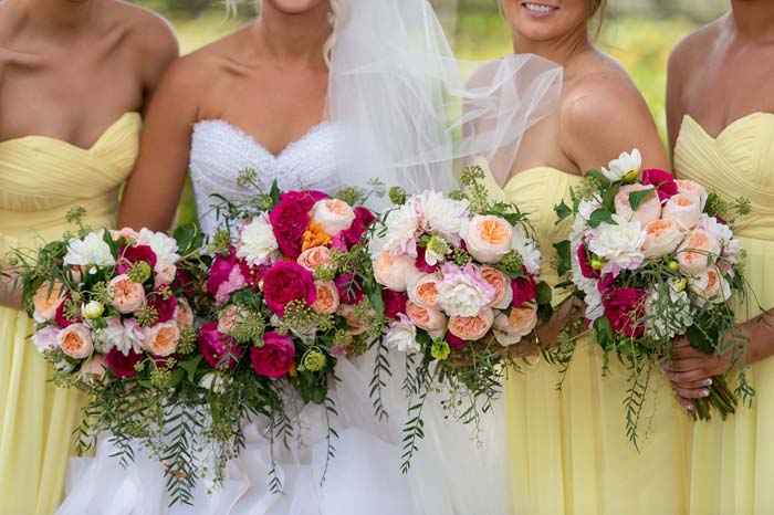 Bride and bridesmaid wedding Bouquets