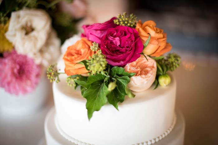 Wedding Flower Cake topper