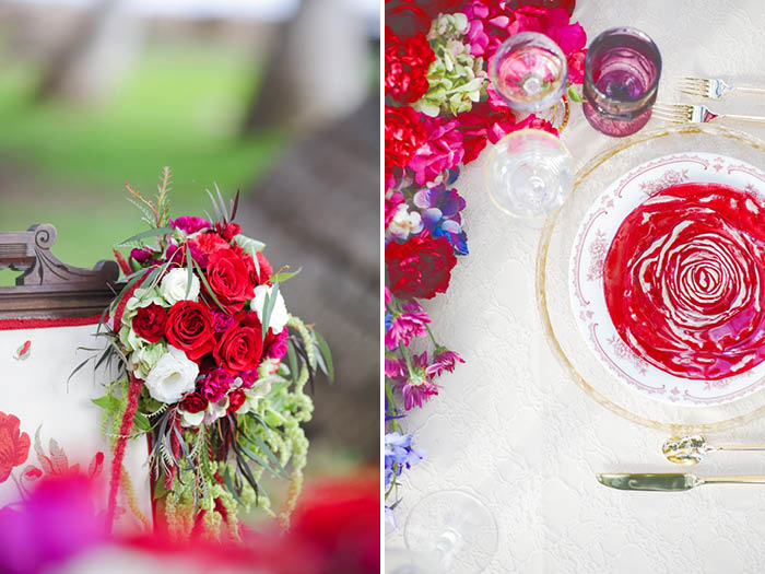Romantic Red Pre Wedding Shoot Styled by Maui's Angels