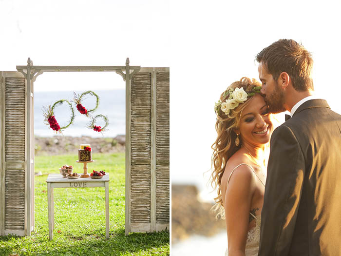 Romantic Red Pre Wedding Shoot Styled by Maui's Angels