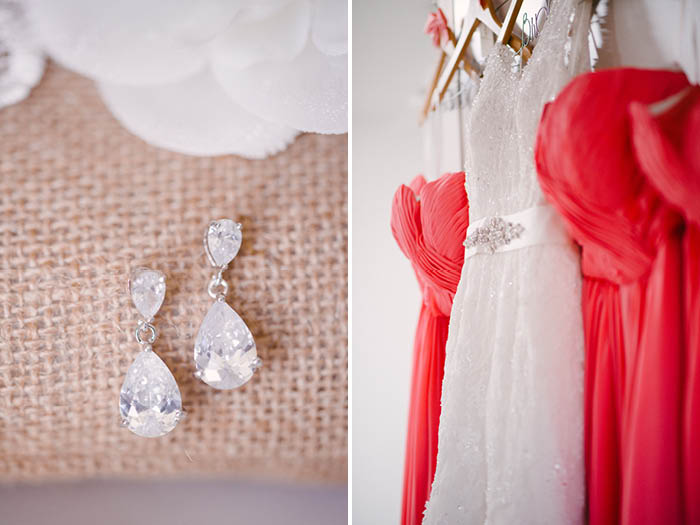 Wedding Earrings and Bridal Gowns