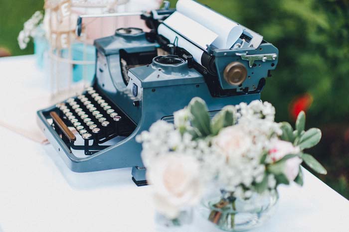 Vintage Wedding Typewriter