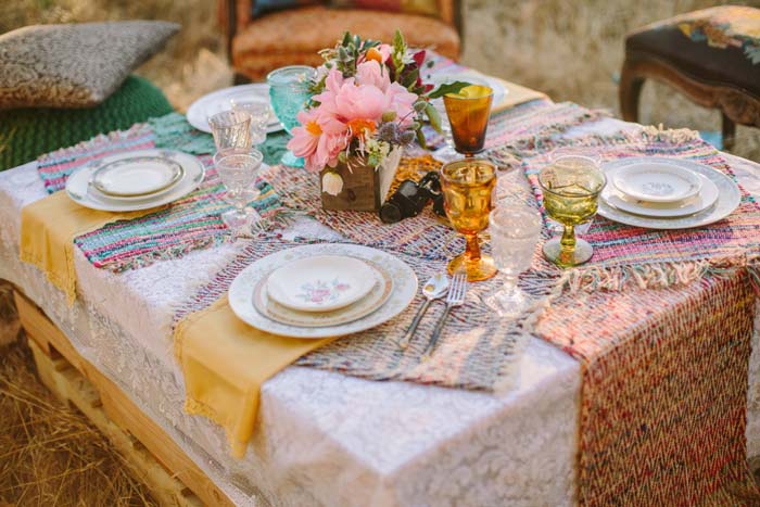 Boho Wedding Style Tablescape