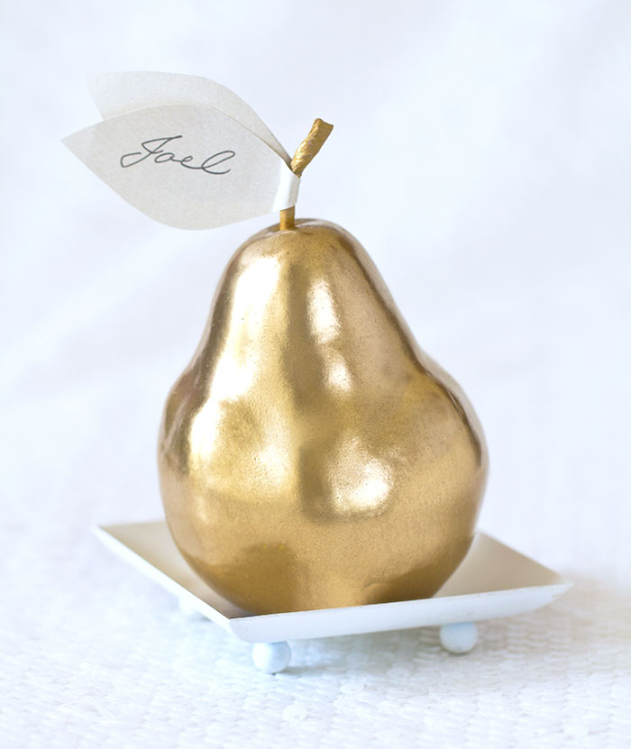 Painted Pear Wedding Decoration