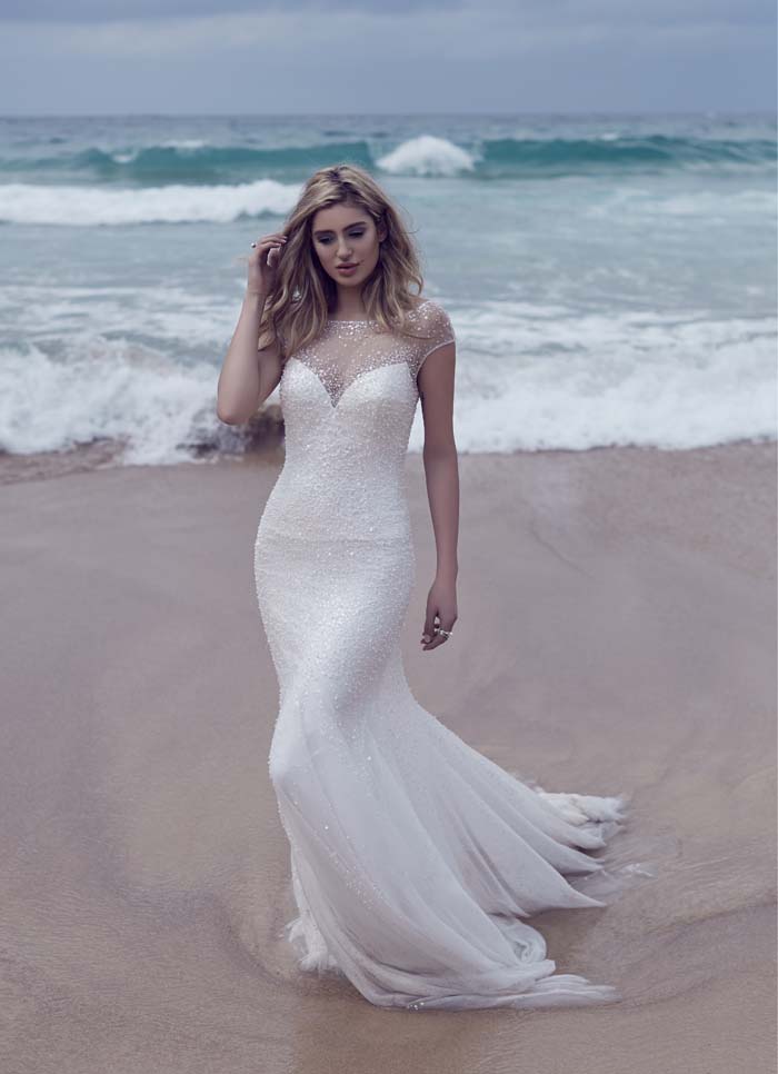 Beach Wedding Dress by Elizabeth De Varga