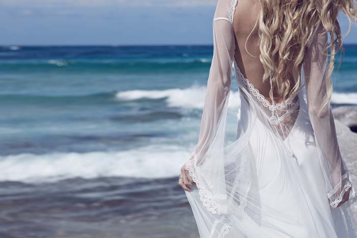 Beach Wedding Dress by Q'Nique
