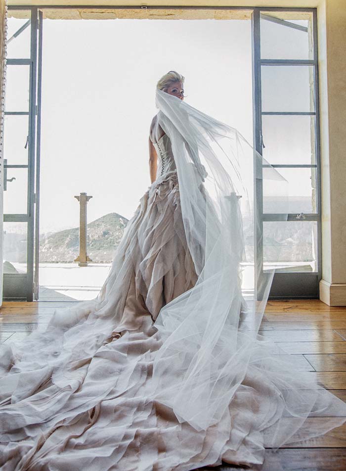 Wedding Dress and Veil