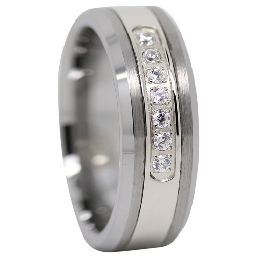 Tungsten Mens Engagement Ring
