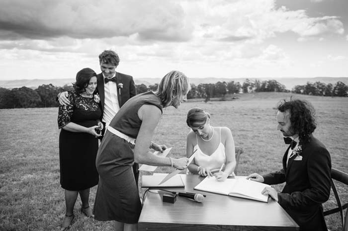 Signing Wedding Registry