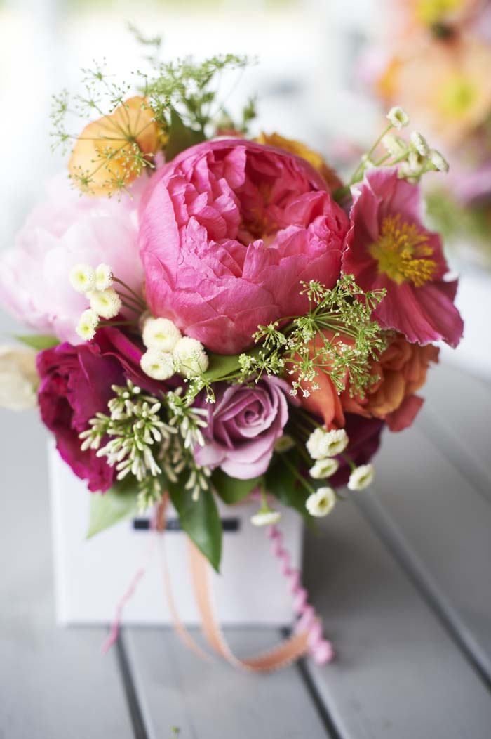 Bright Wedding Flowers by Mimi Myrtle