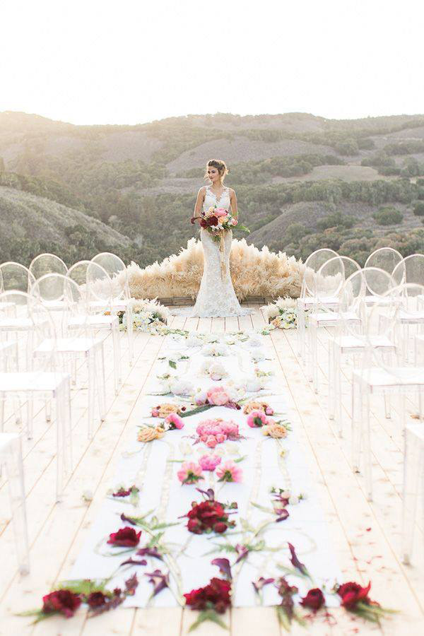 Wedding Aisle Ideas - Styled by Christine Mcater Photographed by Carlie Statsky