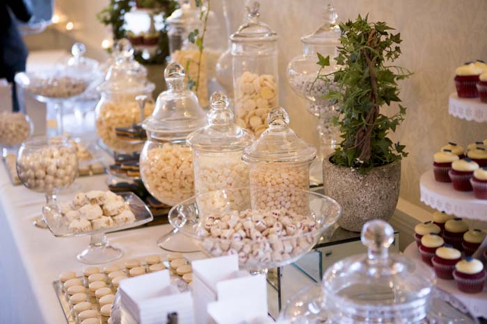 White Lolly Buffet for Engagement Party at Dunbar House