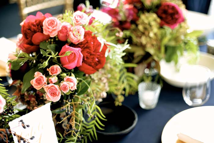 Wedding Table Flowers by The Style Co.