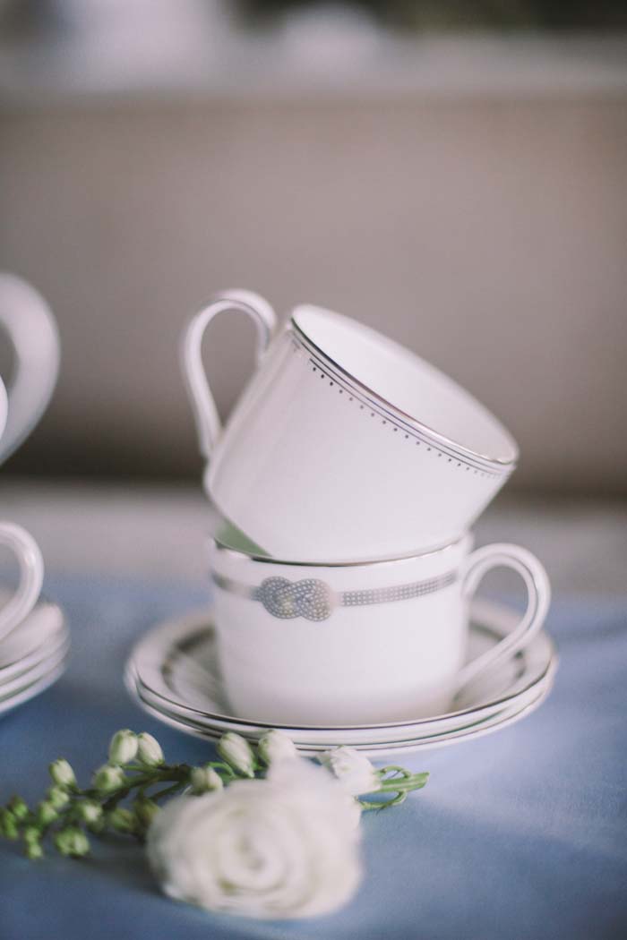 Vera Wang Wedgwood Grosgrain Teacup and Infinity Tea Cup