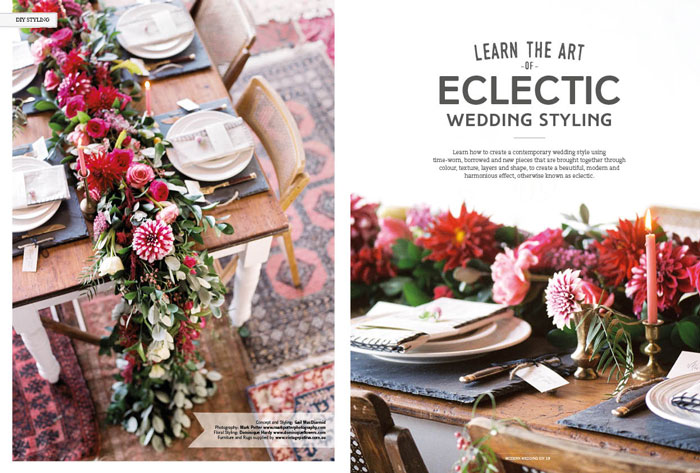 Modern Wedding DIY Magazine Eclectic Style