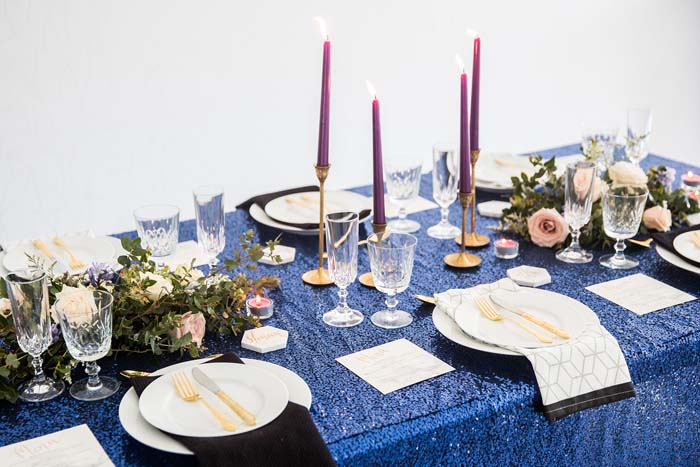 Marble Wedding Table Setting