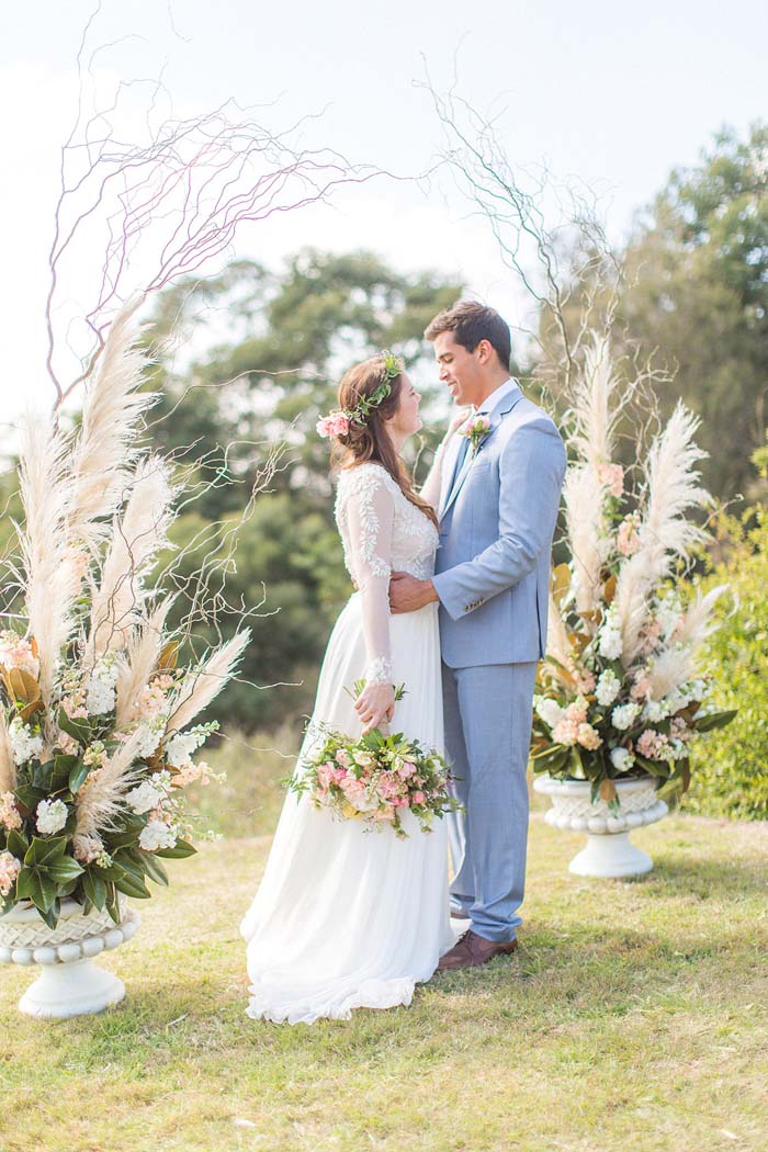 Bohemian Wedding Ceremony styled by lilelements
