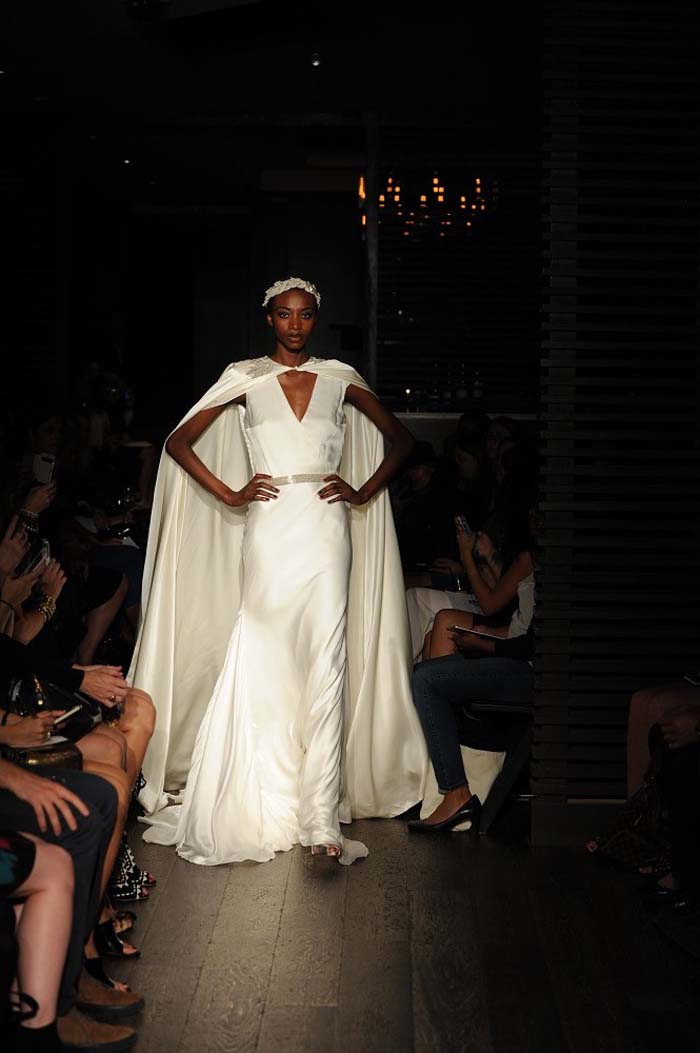 Johanna Johnson showed her 2015 Bridal collection for New York Bridal Market on Thursday, October 9th, 2014. ***PHOTO CREDIT: Kurt Wilberding***