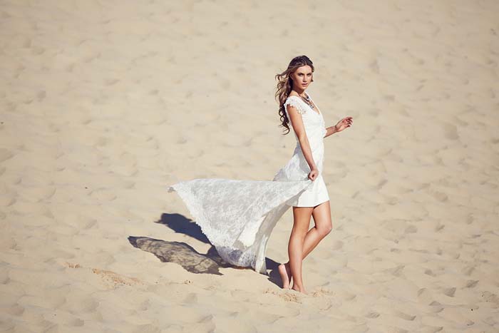 Beachy Bohemian Bridal Fashion Editorial - Modern Wedding