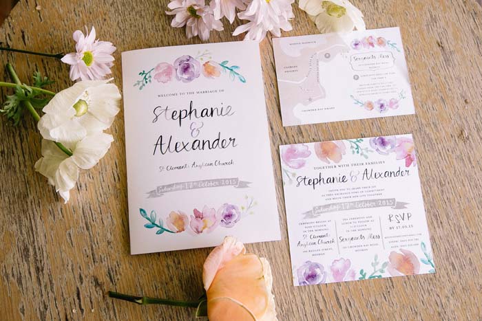 A Pretty, Pastel Wedding On Sydney Harbour - Modern Wedding