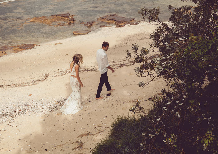 Seaside Romance - A Beachy Bridal Fashion Editorial - Modern Wedding