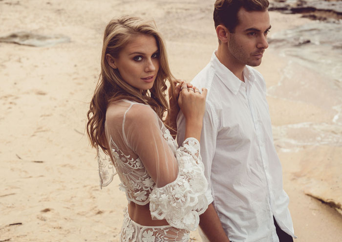 Seaside Romance - A Beachy Bridal Fashion Editorial - Modern Wedding