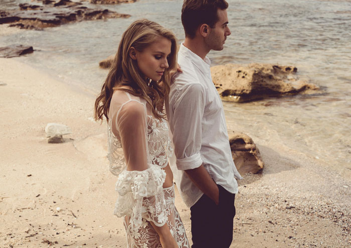 Seaside Romance - A Beachy Bridal Fashion Editorial - Modern Wedding
